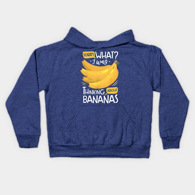 i was thinking about bananas 2 Kids Hoodie by MarlinsForemans